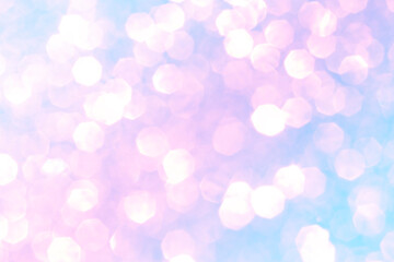 Shiny blurred purple background with bokeh for a festive mood. Greeting card template for fun.