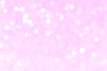 Shiny blurred pink background with bokeh for a festive mood. Greeting card template for entertainment.