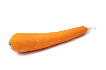 Organic carrot isolated on white background, ideal for montages