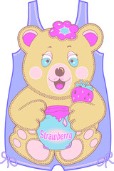 teddy bear and cake