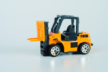 Construction vehicles and heavy machinery.Industrial vehicles yellow forklift.