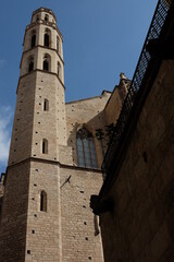 Fototapeta premium Santa María del Mar cathedral. Barcelona. Spain.