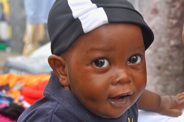 Portrait Of A Cute African Baby