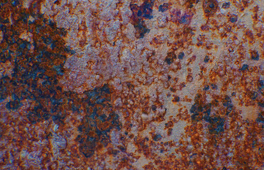 Rusty rotten iron