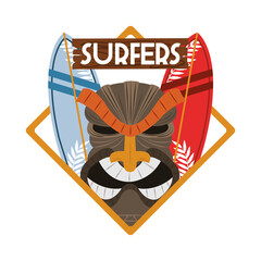 surfers mask surfboards