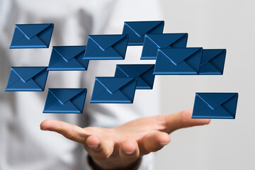 email marketing concept, send e-mail or newsletter.