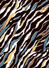 Seamless zebra pattern, camouflage print.