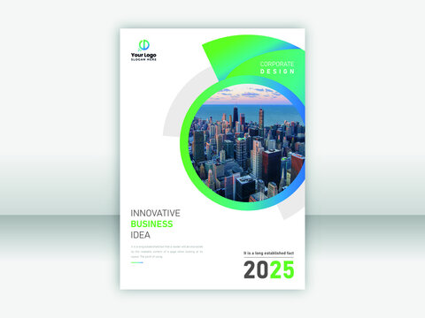 City Background Book Cover Page Design Template