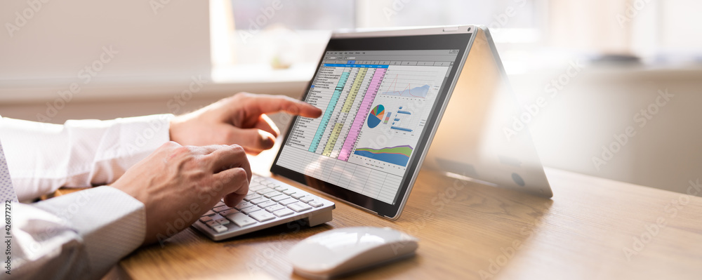 Poster spreadsheet business data analyst