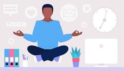 Relax and meditate concept