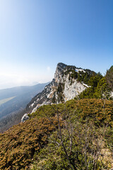 Vue sur les sommets du Vercors (Isère, France)