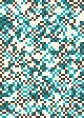 Fototapeta premium Abstract Geometric Pattern generative computational art illustration