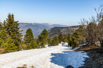 Vue sur les sommets du Vercors (Isère, France)