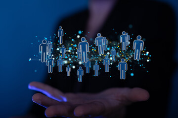 conference team work connection digital concept