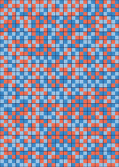 Fototapeta premium Abstract Geometric Pattern generative computational art illustration