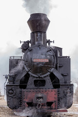 steam locomotive in the countryside
