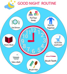 Kids Daily Responsibilities Chart, Kids Daily Routine, Chore Chart,Evening Checklist, Daily Task List, Children's Job Poster,