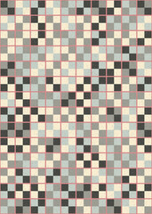 Fototapeta premium Abstract Geometric Pattern generative computational art illustration