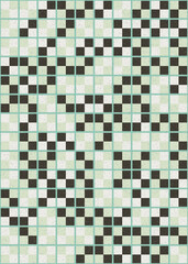 Abstract Geometric Pattern generative computational art illustration