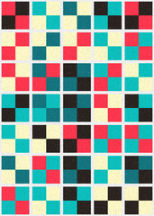 Fototapeta premium Abstract Geometric Pattern generative computational art illustration