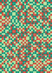 Abstract Geometric Pattern generative computational art illustration
