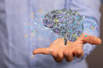 information intelligence brain ai digtal 3d artificial intelligence