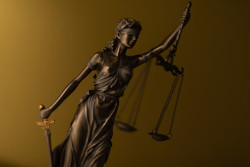 Law and justice concept modern