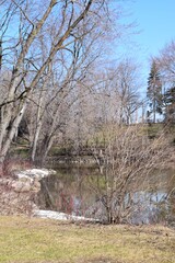 Windmill island on the north shore of Montreal