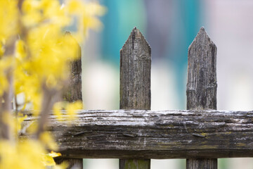 old wooden fence