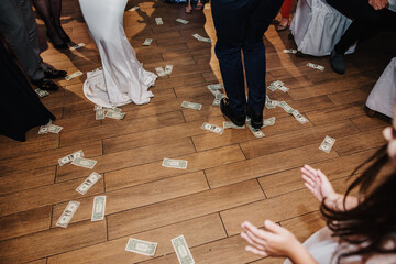money on the floor banknotes