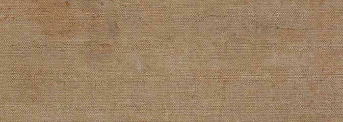 Fototapeta na wymiar texture of brown jute fabric - grunge textile background