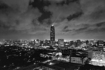 Williams Tower Beacon at Night Houston Texas