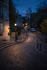 cobble stone streets of montmartre 