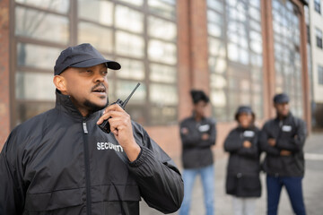 Group Of Security Staff At Event