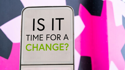 Is it time for a change with colourful city backdrop location