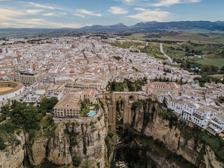 Aerial view of Ronda, Spain