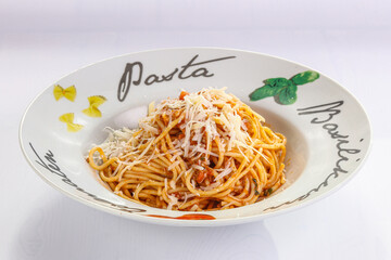 Italian traditional pasta with tomato