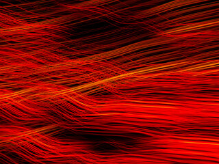 Abstract light trails on dark background