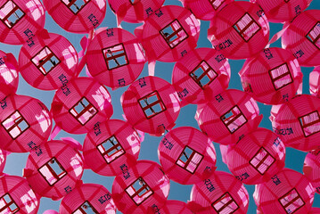 Korean temple lanterns