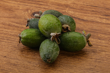 Tropical green sweet fruit Feijoa