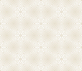 Abstract fantasy striped halftone ,thin line round shapes geometric seamless pattern. Creative mosaic, tile background.