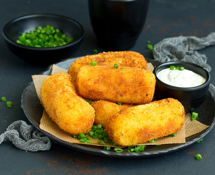 potato croquettes with cheese