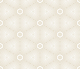 Abstract fantasy striped halftone ,thin line round shapes geometric seamless pattern. Creative mosaic, tile background.