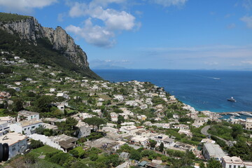 Summer on Capri Island in the Mediterranean Sea, Italy