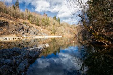 bleuer See bei Rübeland Stadt Oberharz am Brocken