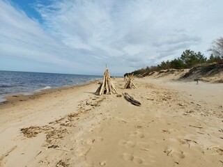 beach in the morning