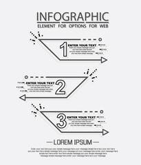 Infographic of three simple style options in black and white fourth edition