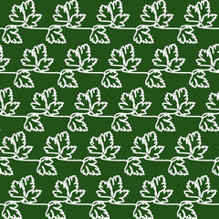 parsley outline garden background