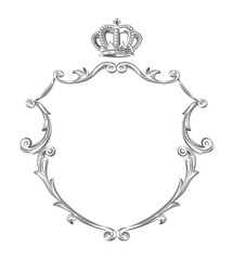 Vintage Frame with Royal Crown