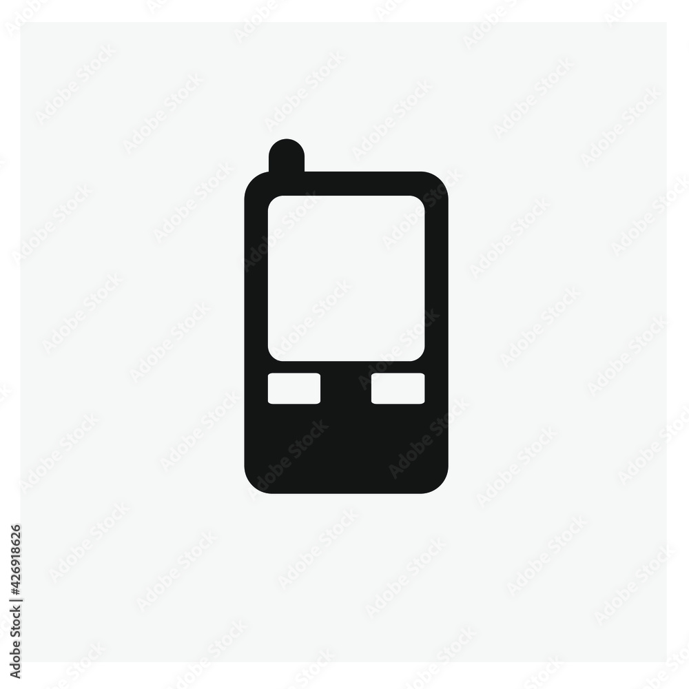 Poster mobile phone vector icon. editable stroke. linear style sign for use on web design and mobile apps, 